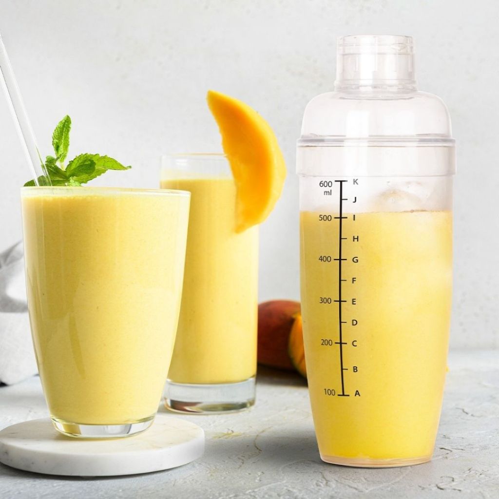 Bình Lắc Pha Chế ALOHOME – Bình Shaker Pha Đồ Uống Có Vạch Chia, Dụng Cụ Pha Chế