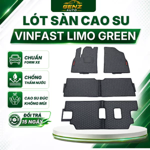 Lót sàn, lót cốp Limo Green/ MPV 7 -Cao su đúc nguyên khối không mùi, chuẩn form xe, chống trượt