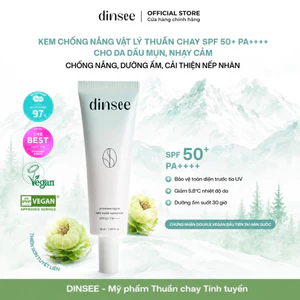 KEM CHỐNG NẮNG VẬT LÝ THUẦN CHAY CHO DA DẦU Premium Vegan Mild Moist Sunscreen SPF50+ PA++++ (50ml)