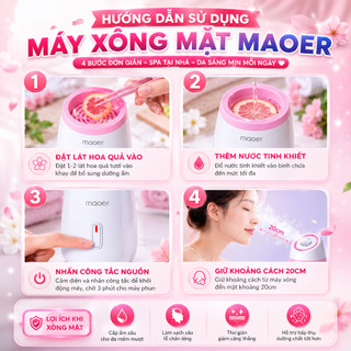 Máy Xông Mặt Maoer – Giảm mụn, sáng da, se khít lỗ chân lông, bảo hành 12 tháng