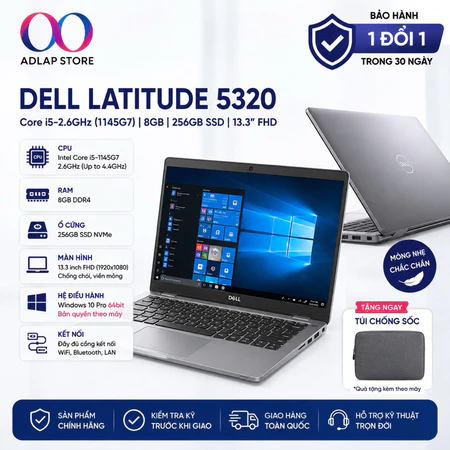 🔥 Laptop Dell Latitude 5320 Core i5-1145G7 | RAM 8GB/16G | SSD 256GB | 13.3” Full HD