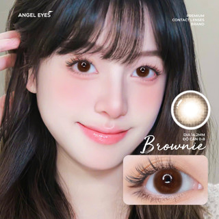 Lens 1 ngày màu xám và nâu độ cận 0-8 nhãn hiệu kính áp tròng Angel Eyes -Dia 14.2mm