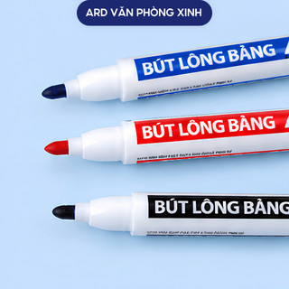 Hộp 10 bút lông viết bảng Thiên Long wb-03 mực xanh đỏ đen ngòi 2.5mm dễ xóa dùng văn phòng trường học