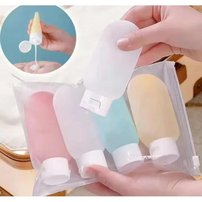 Set 4 lọ chiết mỹ phẩm du lịch chai chiết nhỏ gọn tiện lợi dễ mang theo khi đi chơi xa