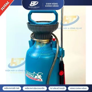 Bình xịt 5L TOTAL THSPP30502 quai đeo tiện lợi, cần bơm chắc chắn, áp suất 2.5Bar với 2 chế độ phun