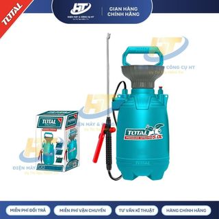 Bình xịt 5L TOTAL THSPP30502 quai đeo tiện lợi, cần bơm chắc chắn, áp suất 2.5Bar với 2 chế độ phun