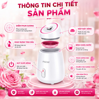Máy Xông Mặt Maoer – Giảm mụn, sáng da, se khít lỗ chân lông, bảo hành 12 tháng