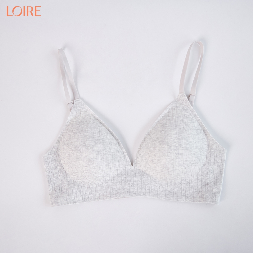 Áo Lót Nữ Không Gọng Loirechic Al260744 Đệm 1cm Nâng Ngực Tự Nhiên Bản Lưng To Che Mỡ Lưng Hoa Nhí