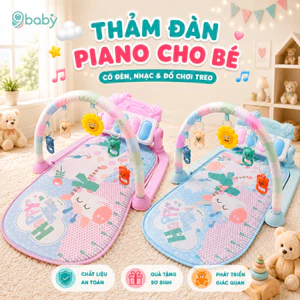 Thảm đàn 9BABY nằm chơi piano hình hươu cho bé
