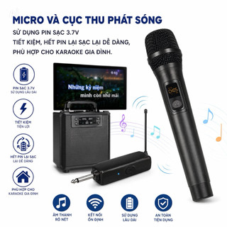 Micro DM200S Sài Pin Sạc 3.7v, Hút Giọng Tốt, Hát Nhẹ, Giảm Hú Hiệu Quả, Chuyên Dùng Cho Karaoke Gia Đình, Sân Khấu.....