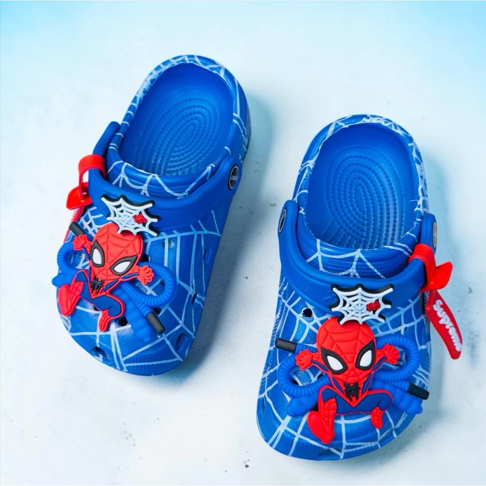 Dép sục thời trang hoạt hình siêu nhân nhện cho bé trai mềm êm chân