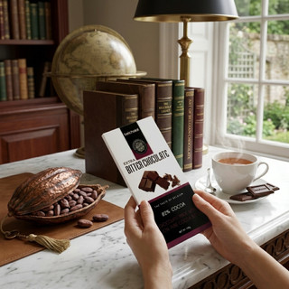 Socola Thanh Đen 82% Cacao Extra Bitter Belcholat Rất Ít Ngọt cacao đậm Quà Tặng Chocolate Cao Cấp