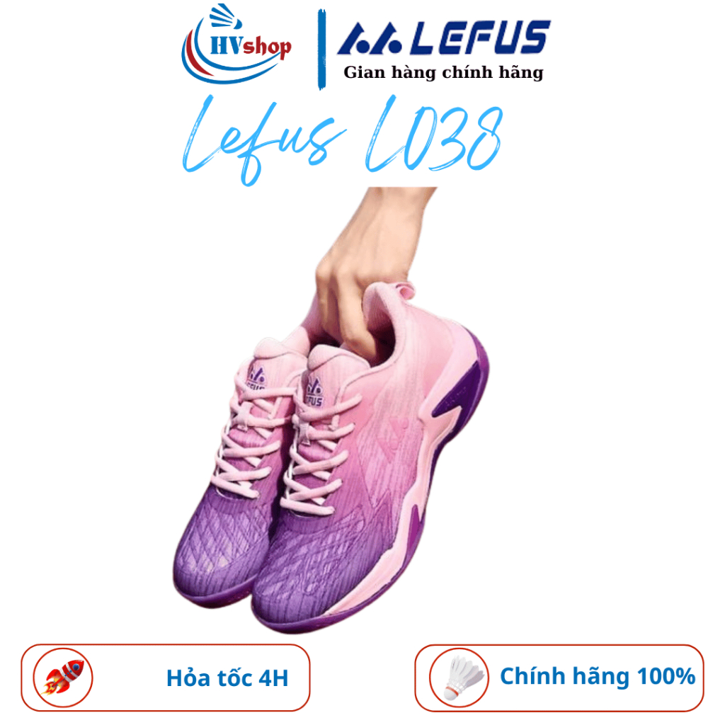 Giày cầu lông Lefus L038 chính hãng, thiết kế 06 màu sắc đặc biệt, đế giày cải tiến - HVShop