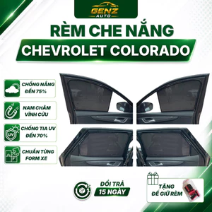 Rèm che nắng xe Chevrolet Colorado - Hít nam châm cao cấp, vừa khít 4 cửa xe, dùng chung các đời