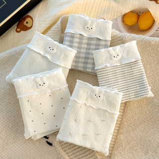 Quần Lót Cotton Nữ Kháng Khuẩn Đáng Yêu Thỏ Nhỏ, Quần Chip Viền Ren Mềm Co Giãn Tốt King Shop L-6444