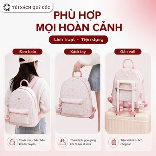 (Quai To) Balo đi học CowKitty (Có Móc Khóa) Size40 Size32 nữ thời trang đi chơi du lịch đựng vừa sách vở A4 BL99