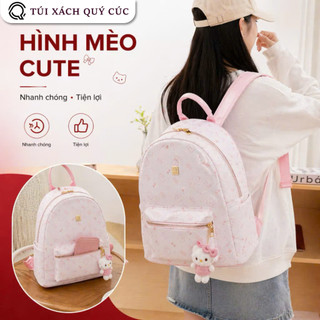 (Quai To) Balo đi học CowKitty (Có Móc Khóa) Size40 Size32 nữ thời trang đi chơi du lịch đựng vừa sách vở A4 BL99