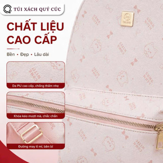 (Quai To) Balo đi học CowKitty (Có Móc Khóa) Size40 Size32 nữ thời trang đi chơi du lịch đựng vừa sách vở A4 BL99