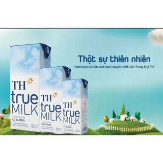 Thùng 48 hộp sữa tươi tiệt trùng có đường TH true MILK 180ml