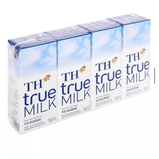 Thùng 48 hộp sữa tươi tiệt trùng có đường TH true MILK 180ml