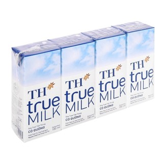 Thùng 48 hộp sữa tươi tiệt trùng có đường TH true MILK 180ml