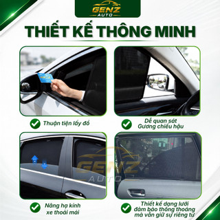 Rèm che nắng nam châm cho xe Vios 2003 - 2022, 2023, 2024 - HIỆN NAY hít nam châm cao cấp, vừa khít 4 cửa xe