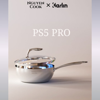 [Chảo Karlin Chống Dính Tự Nhiên PS5 PRO] - Inox 316 Cao Cấp, Sâu Lòng 9.5cm, Đáy 5 Lớp-NguyenCook