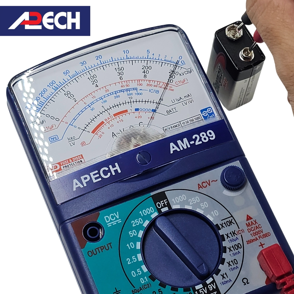 Đồng hồ vạn năng APECH AM-289 đo 1000V AC/DC cầu chì bảo vệ chống cháy