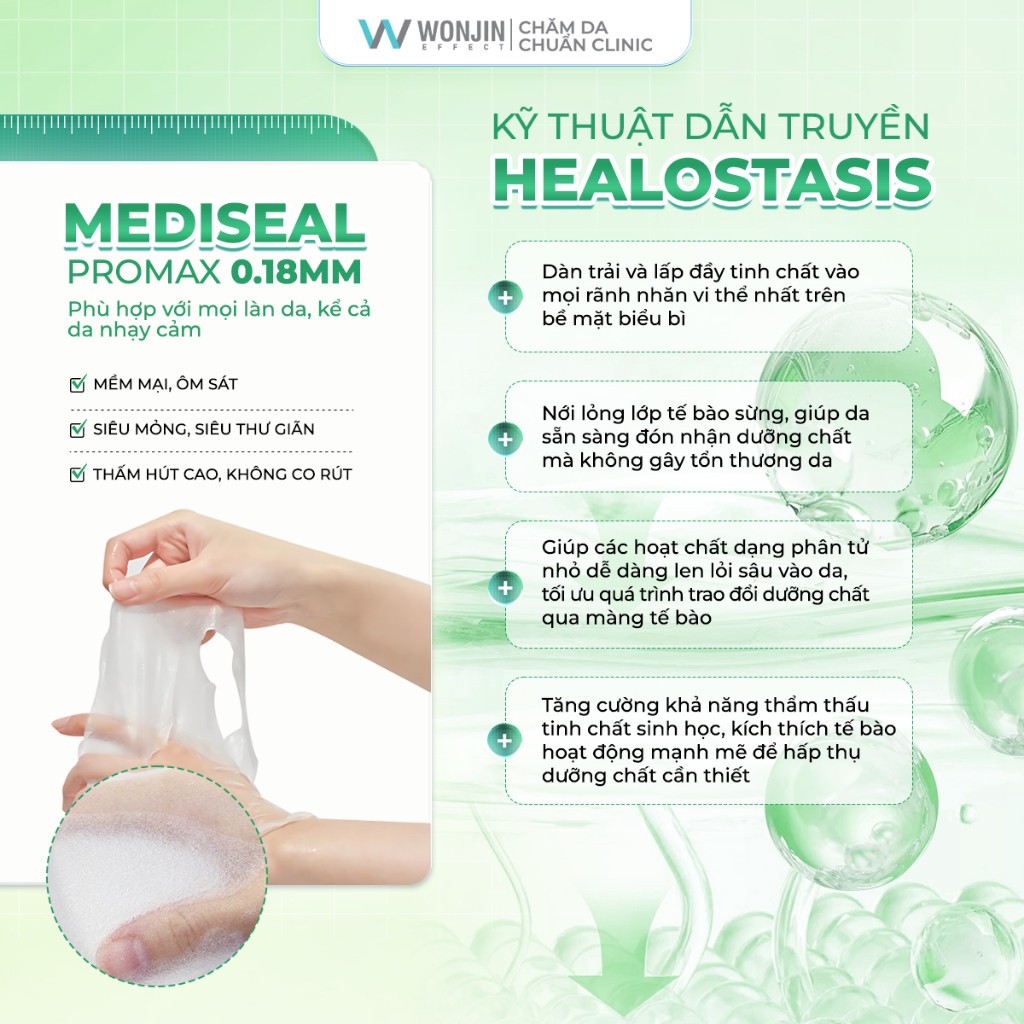 COMBO 2 Hộp Mặt Nạ Hỗ Trợ Làm Dịu Da Wonjin Effect Healance Skin Oasis Mask 30g (30gx10)