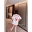 Áo phông 13DMZ hello kitty đính gấu bông viền đỏ