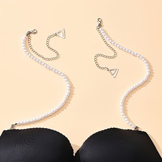 Dây áo hạt trai nhân tạo Chồi accessories, dây áo thay thế khi mặc váy, áo thời trang K289