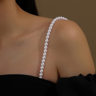 Dây áo hạt trai nhân tạo Chồi accessories, dây áo thay thế khi mặc váy, áo thời trang K289
