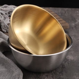 Bát INOX 304 Dùng Trộn Bột Làm Bánh Có CHIA VẠCH, Trộn Salad, Ăn Cơm Chống Gỉ, An Toàn Phong Cách Hàn Quốc