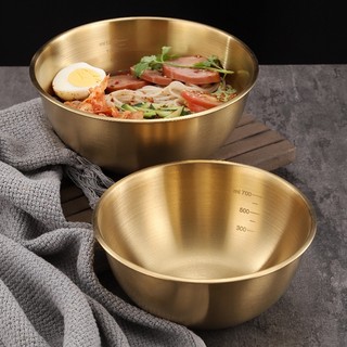 Bát INOX 304 Dùng Trộn Bột Làm Bánh Có CHIA VẠCH, Trộn Salad, Ăn Cơm Chống Gỉ, An Toàn Phong Cách Hàn Quốc