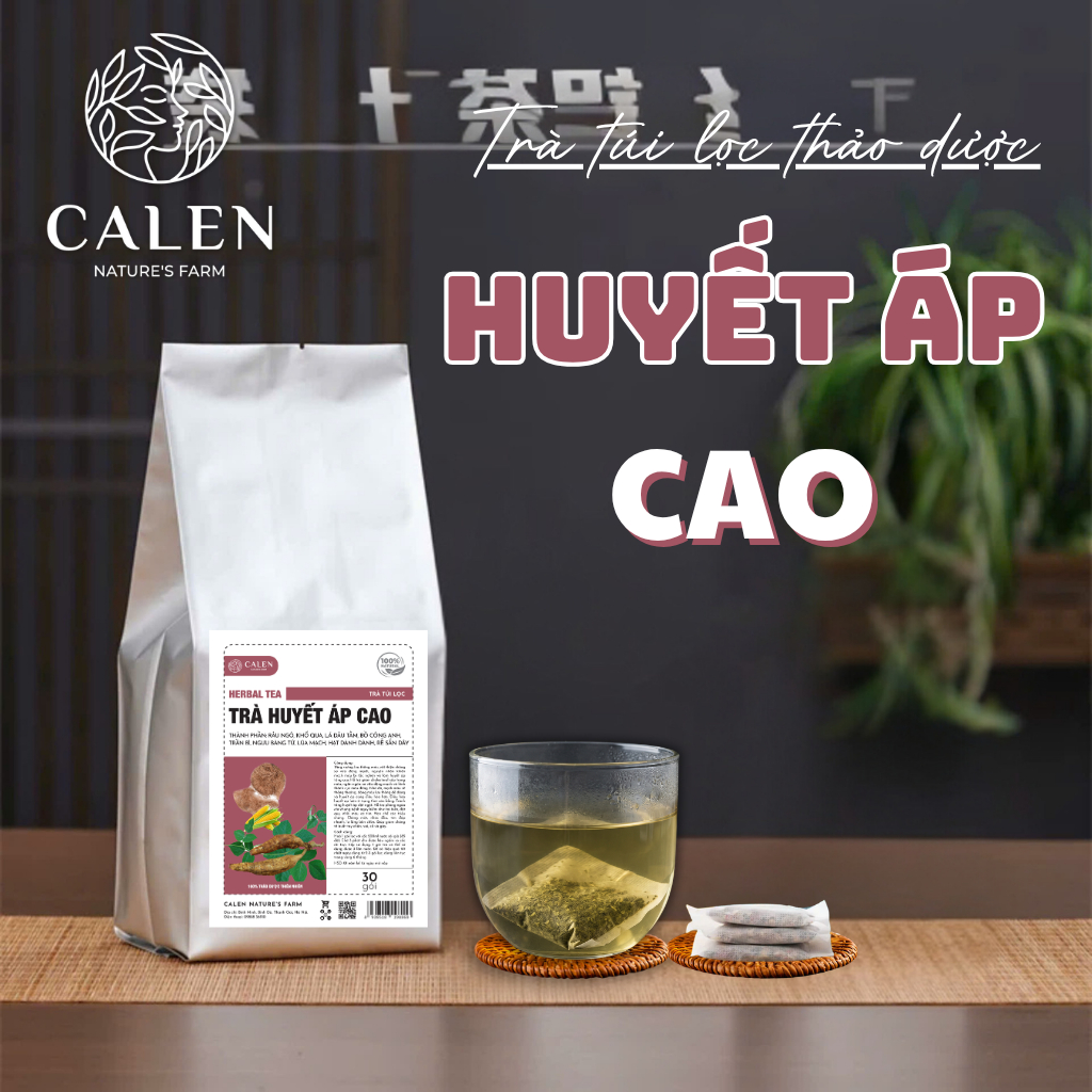 Trà dành cho người bị huyết áp cao Calen Nature Farm giúp ổn định huyết áp, tránh tăng huyết áp đột ngột bịch 30 túi lọc