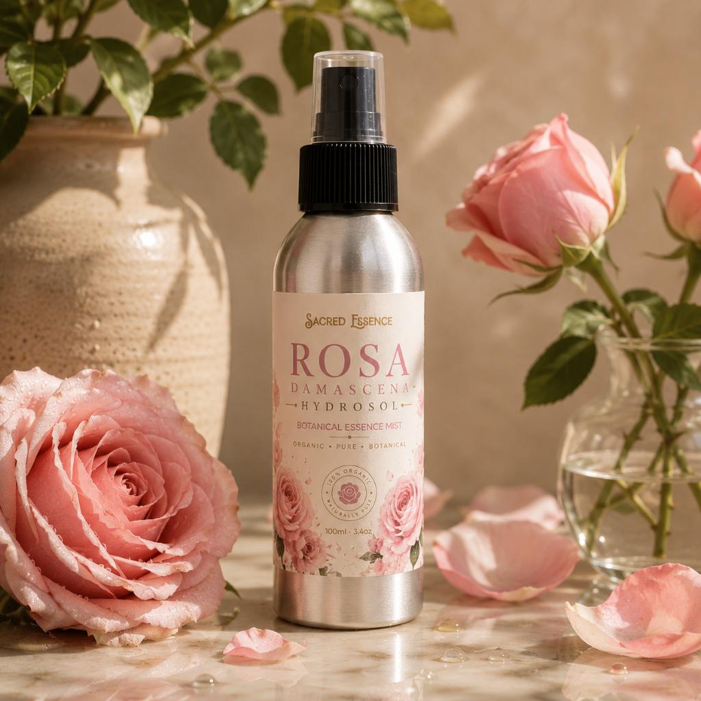 Xịt Khoáng Hydrosol Hữu Cơ | Lavender • Rosa Damascena • Aloe Vera | Bộ 3 Tiết Kiệm | Sacred Essence
