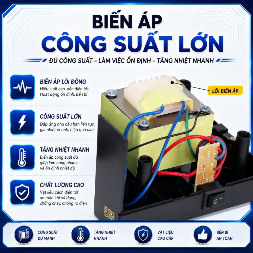 Trạm hàn HAKKO 936 máy hàn chuyên dụng 60W 220V điều chỉnh nhiệt độ chính hãng ilinhkien.