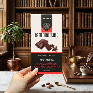 Socola Thanh Đen Belcholat 58% Cacao Dark Chocolate Belcholat Đắng dịu Quà tặng Chocolate cao cấp