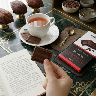 Socola Thanh Đen Belcholat 58% Cacao Dark Chocolate Belcholat Đắng dịu Quà tặng Chocolate cao cấp