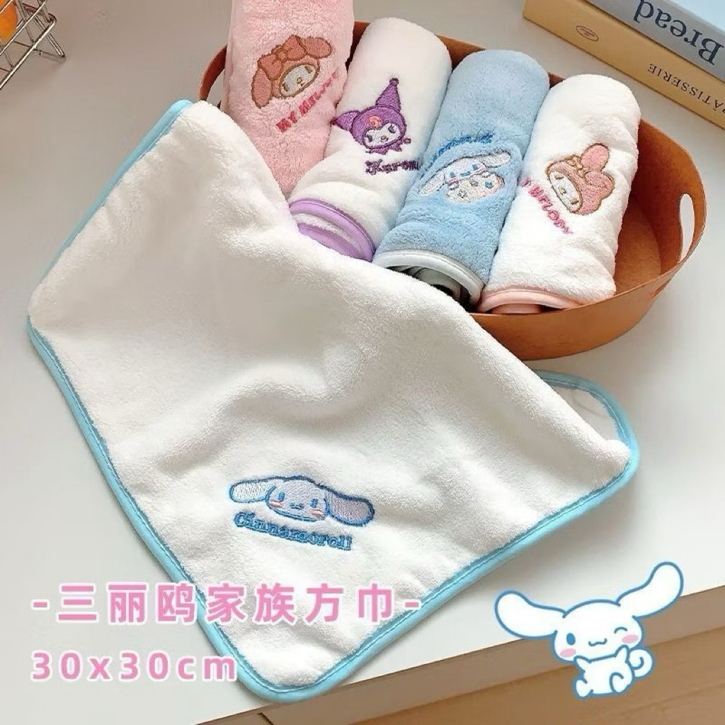 khăn mặt cho bé Khăn mặt Sanrio Cinnamoroll/My Melody/Kuromi mềm mịn