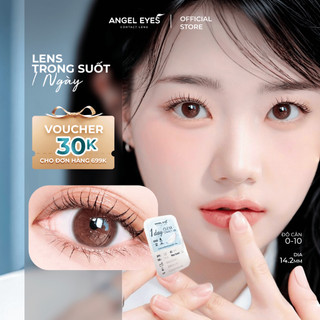 Lens 1 ngày Angel Eyes không màu, trong suốt | Có độ cận từ 1.00 đến 10.00
