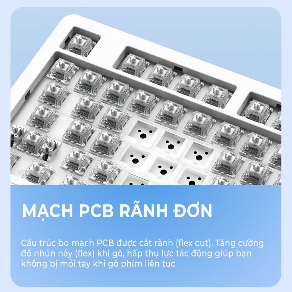 Bàn phím cơ Xinmeng M87 Lite - Bàn phím cơ layout TKL,  Led RGB, Pin 5000mAH, Bàn phím Hotswap 3 mode kết nối | BigBuy360 - bigbuy360.vn