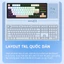 Bàn phím cơ Xinmeng M87 Lite - Bàn phím cơ layout TKL, Led RGB, Pin 5000mAH, Bàn phím Hotswap 3 mode kết nối