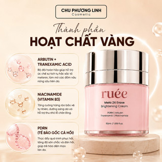 Combo Serum + Kem Nám Ruee Ver2 CB0318 – Xóa Mờ Nám, Tàn Nhang, Phục Hồi, Dưỡng Trắng Da Chuyên Sâu