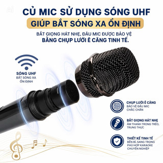 Micro Đa Năng Ehoona E30 Plus 2 Micro Pin Sạc, Chất Lượng Âm Thanh Chân Thực, Mic Hát Nhẹ, Cho Ra Âm Thanh Cực Chuẩn