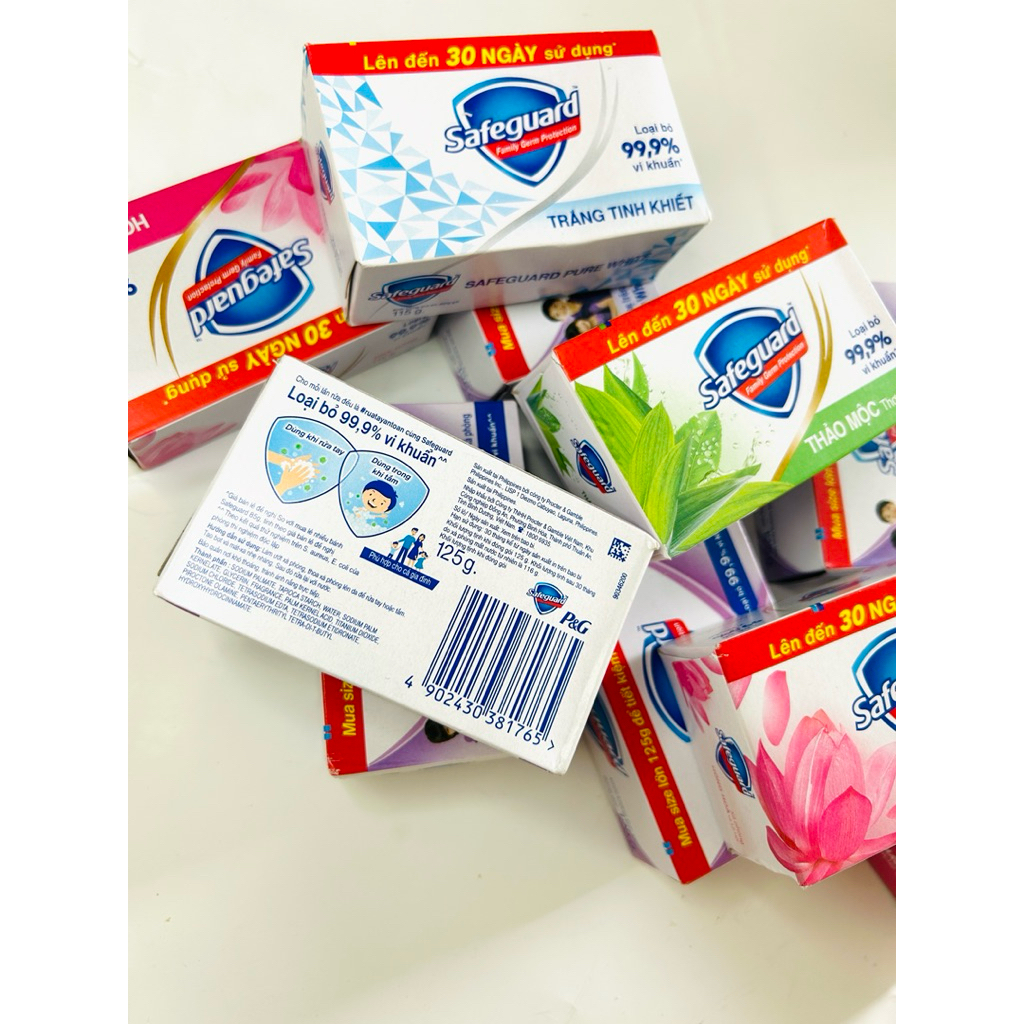 [Tặng 1 cục] COMBO 10 cục xà bông diệt khuẩn Safeguard nhập khẩu đủ hương