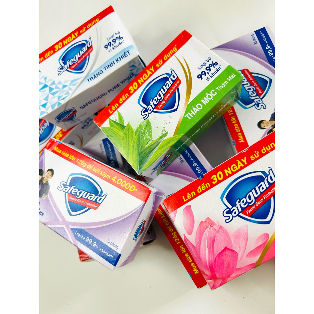 [Tặng 1 cục] COMBO 10 cục xà bông diệt khuẩn Safeguard nhập khẩu đủ hương