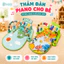 Thảm Nhạc Piano Cho Bé - Có Đèn Và Xúc Xắc Treo - Chống Thấm - Chất Liệu Nhựa An Toàn