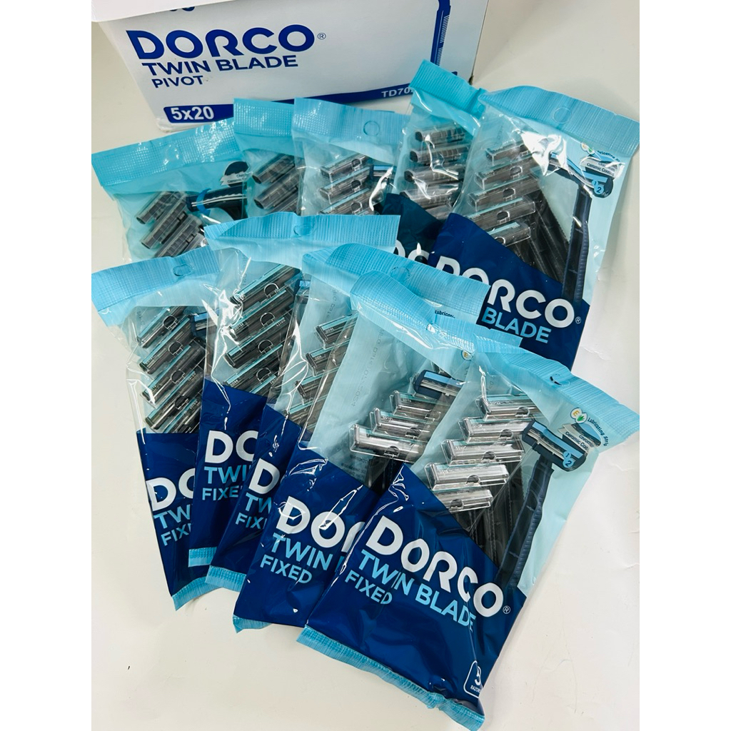 COMBO 50 cây Dorco Dao Cạo Râu Cao Mặt Twin Blade Pivot 5x20 TDT02NV-5P Chất Lượng cao