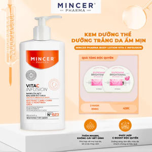 LIVE- Kem Dưỡng Thể Trắng Da, Nhả Nắng Da Cháy Nắng MINCER EST. PHARMA 1989 Vita C Infusion Body Lotion 250ml